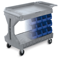 Plastic Cart with Shelves